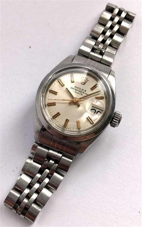 vintage ladies oyster rolex 14kt gold|Rolex Oyster lady date.